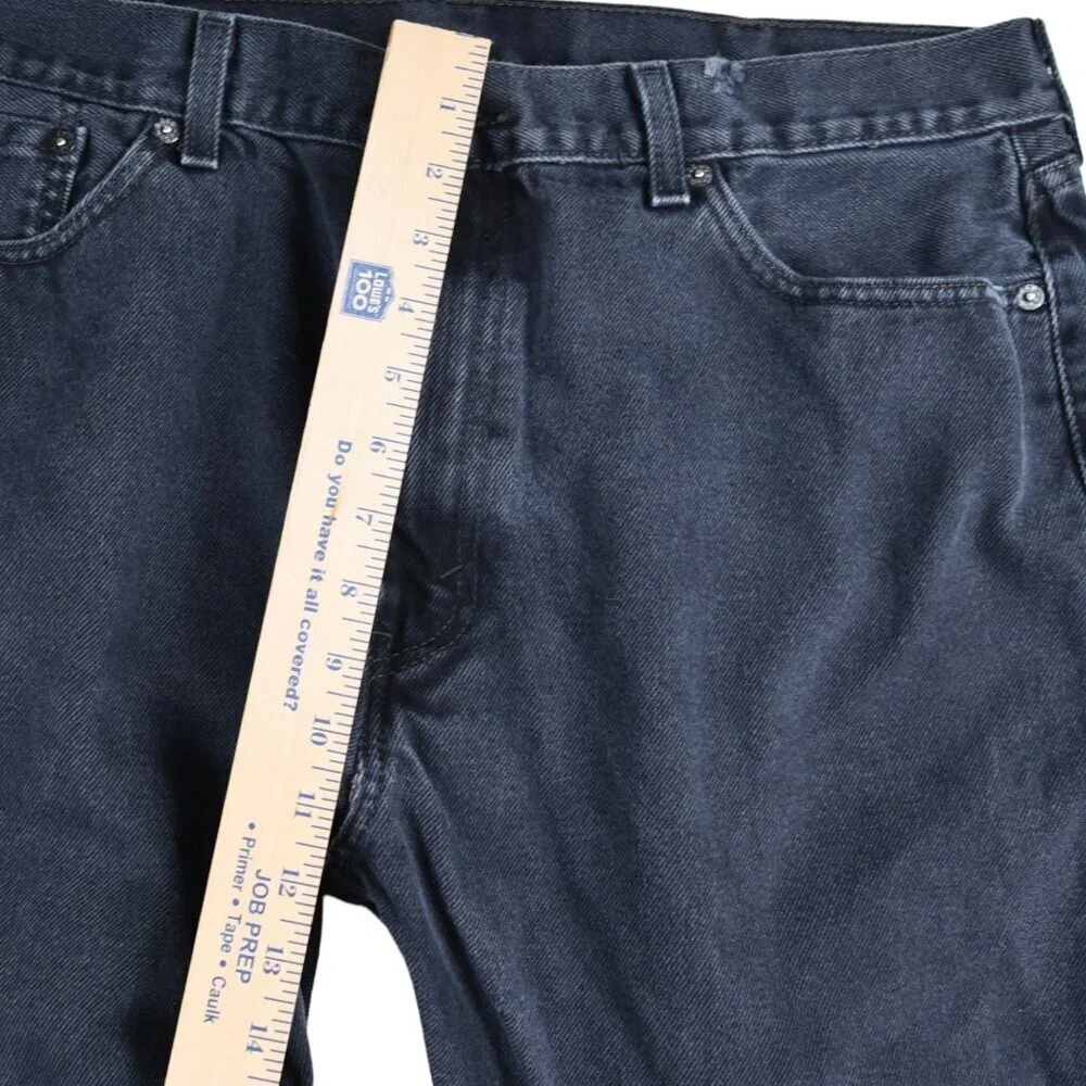 Levi's Men's 505 Size 40x32 Faded Washed Out Black Denim Jeans Grunge Rugged